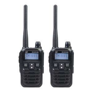 Kit of 2 portable radio stations PNI DMR R45, digital and analog, 446MHz, 16 digital channels and 99 analog channels, functions