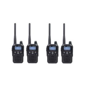 Kit of 4 portable radio stations PNI DMR R45, digital and analog, 446MHz, 16 digital channels and 99 analog channels, functions