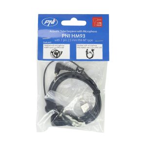 Headset with microphone and acoustic tube