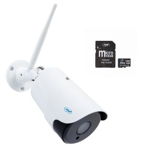 Video surveillance camera and memory card included