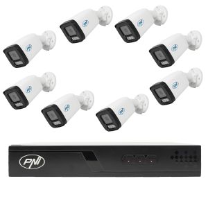 NVR POE PNI House IP716J video surveillance package, 6 PNI IP505J cameras, 5MP and cables included