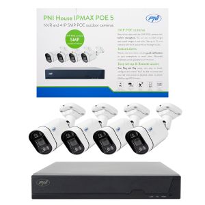 POE PNI House IPMAX POE 5 video surveillance kit