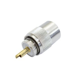 PNI PL259 plug for RG58 cable, gold central pin 9 mm