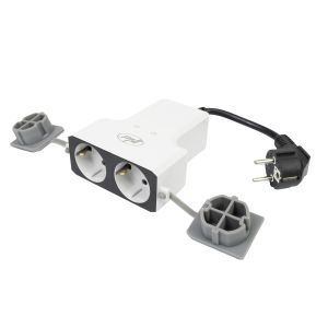 Double outdoor intelligent socket