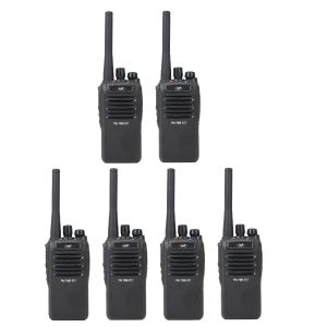 Kit of 6 portable radio stations PNI PMR R17 446MHz, 0.5W, 16 PMR channels and 50 CTCSS and 104 DCS tones, programmable, Li-Ion