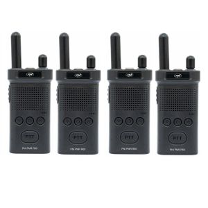 Kit of 4 portable radio stations PNI PMR R60 446MHz, 0.5W, 16 programmable channels, 16 PMR and 50 CTCSS and 104 DCS tones, Sca