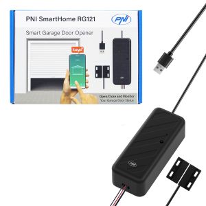 PNI SmartHome RG121 smart relay with Wi-Fi for controlling garage door/gate opening, compatible with the Tuya application,