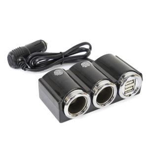 Car cigarette lighter splitter PNI Lighter 20 12V/24V 2 outputs, 2 x USB, LED indicator