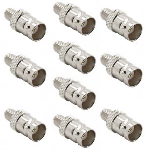 Set with 10 pieces PNI BNC female to SMA female plug