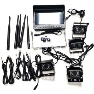 PNI TRK506 wireless video surveillance kit for truck DVR with LCD monitor and 4 cameras