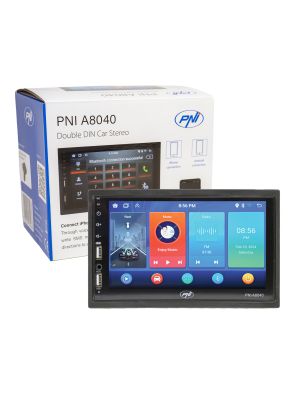 Car multimedia player PNI A8040 with Android 13, 2GB DDR3/ROM 32GB, 7 inch screen, CarPlay, Android Auto, 2 x USB, BT