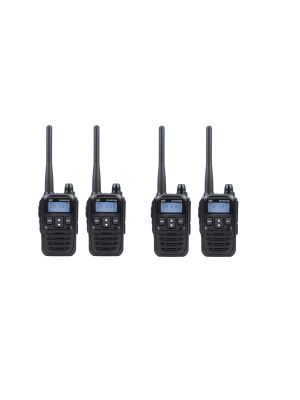 Kit of 4 portable radio stations PNI DMR R45, digital and analog, 446MHz, 16 digital channels and 99 analog channels, functions