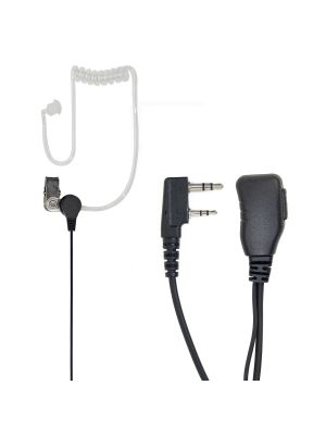 Headset with microphone and acoustic tube