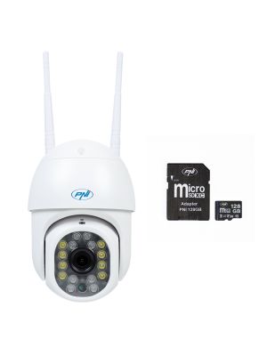 Video surveillance camera and memory card included