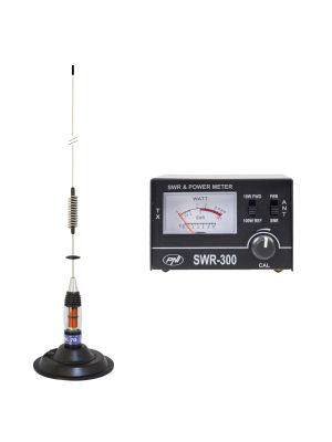 PNI ML70 CB Antenna Package, length 70cm with magnet included + PNI SWR-300 Reflectometer