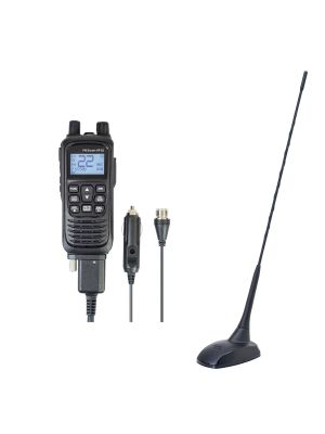 PNI Escort HP 82 portable CB radio station kit, multi standard, 4W, 12V, AM-FM with PNI Extra 48 CB antenna