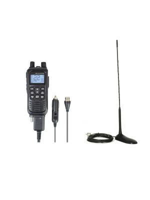 PNI Escort HP 82 portable CB radio station kit, multi standard, 4W, 12V, AM-FM with PNI Extra 45 CB antenna with magnet