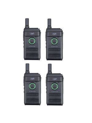 Kit of 4 portable radio stations PNI PMR R10 PRO, 446MHz, 0.5W, 16 programmable channels, 16 PMR and 50 CTCSS and 104 DCS tones