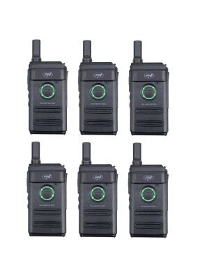 Kit of 6 portable radio stations PNI PMR R10 PRO, 446MHz, 0.5W, 16 programmable channels, 16 PMR and 50 CTCSS and 104 DCS tones