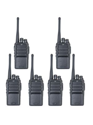 Kit of 6 portable radio stations PNI PMR R15 0.5W, 16 programmable channels, 16 PMR and 50 CTCSS and 104 DCS tones, ASQ, TOT, m