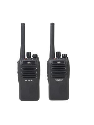 Kit of 2 portable radio stations PNI PMR R17 446MHz, 0.5W, 16 PMR channels and 50 CTCSS and 104 DCS tones, programmable, Li-Ion