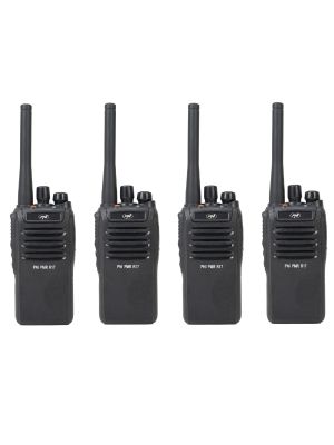 Kit of 4 portable radio stations PNI PMR R17 446MHz, 0.5W, 16 PMR channels and 50 CTCSS and 104 DCS tones, programmable, Li-Ion