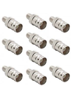 Set with 10 pieces PNI BNC female to SMA female plug