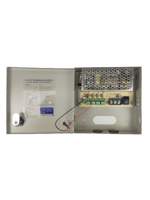 CCTV power supply PNI STC5.2A in metal box 12V 5A and 4 outputs