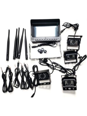 PNI TRK506 wireless video surveillance kit for truck DVR with LCD monitor and 4 cameras