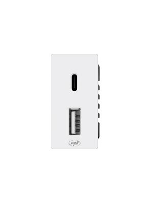 Power socket 2 x USB PNI UB30, USB-A USB-C