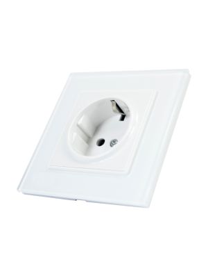 PNI WP104 simple built-in socket with glass frame