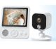 Video Baby Monitor PNI BM280 screen 2.8 inch wireless 2.4 Ghz, temperature sensor, VOX, night vision