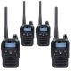 Kit of 4 portable radio stations PNI DMR R45, digital and analog, 446MHz, 16 digital channels and 99 analog channels, functions