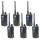 Kit of 6 portable radio stations PNI DMR R45, digital and analog, 446MHz, 16 digital channels and 99 analog channels, functions