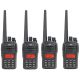 Kit of 4 portable radio stations PNI PMR R18, 446MHz, 0.5W, 128 channels, 16 PMR and 50 CTCSS and 104 DCS tones, FM radio, prog