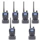 Kit of 6 portable radio stations PNI PMR R45 PRO 446MHz, 0.5W, 99 programmable channels, 16 PMR and 38 CTCSS and 104 DCS tones,