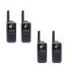 Kit of 4 portable radio stations PNI PMR R80 PRO 0.5W, 16 channels, Waterproof IP67, with LED flashlight, SOS button, VOX, USB-C